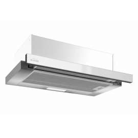 ELIKOR Интегра Glass 45Н-400-В2Д нерж/белое стекло